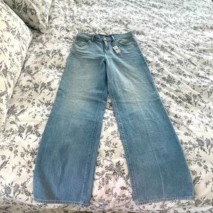 NWT EXPRESS high waist wide leg jeans 8R